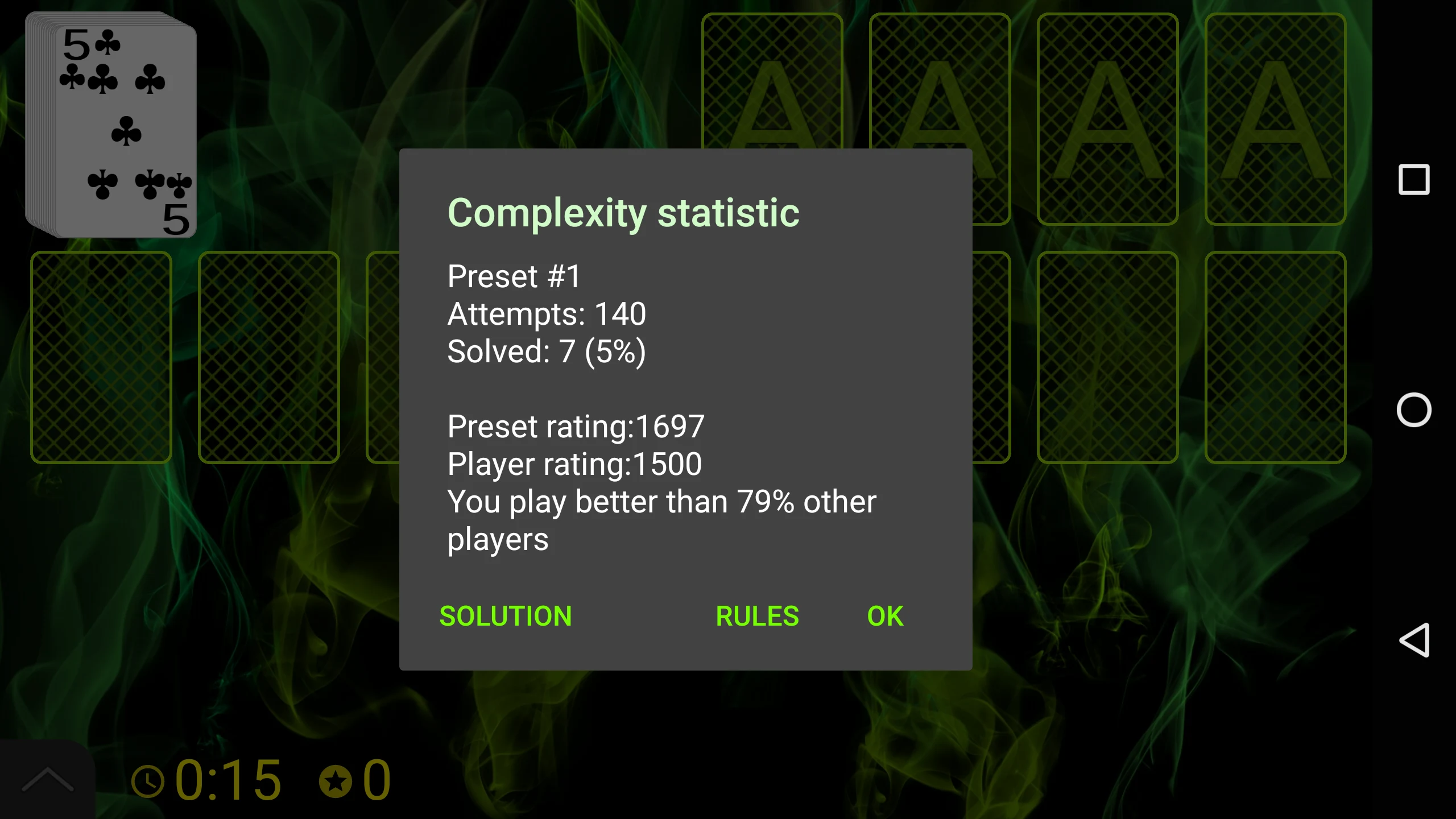 Strategy Solitaire screenshot